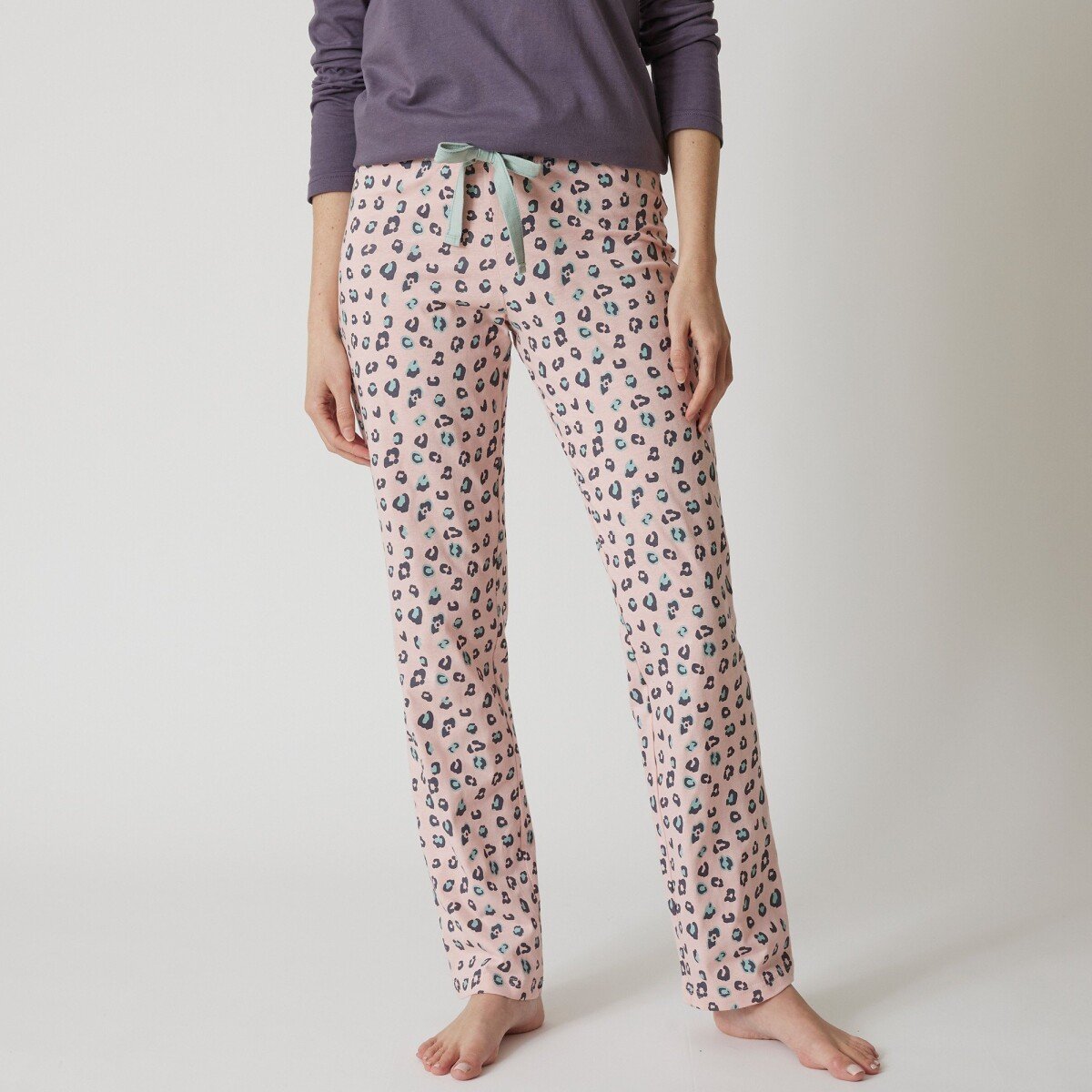 Pyžamové nohavice s potlačou  Beautiful  ružová 42 44